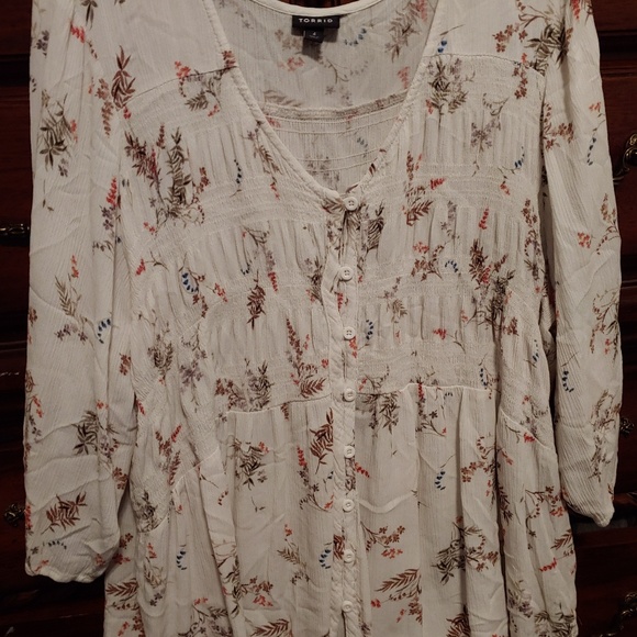 torrid Tops - Torrid floral tunic size 4